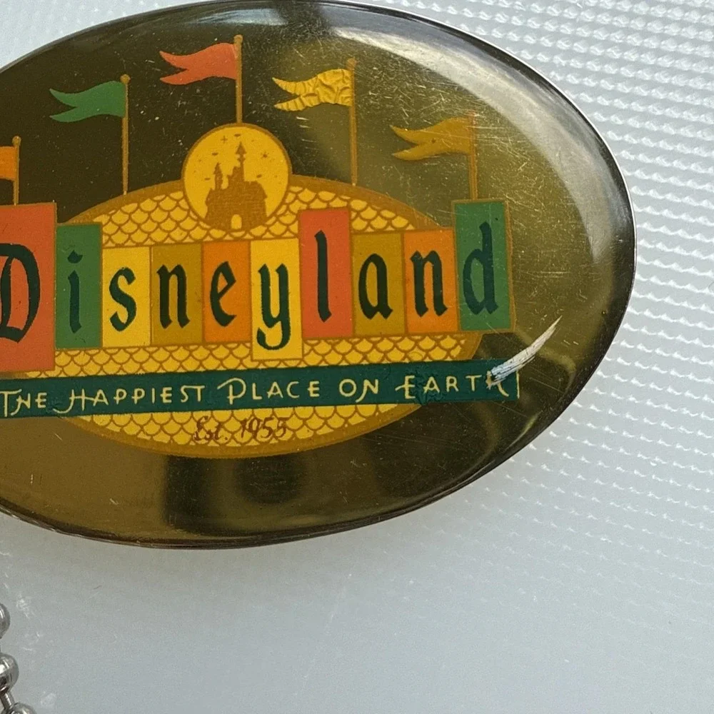 Disneyland Keychain 50th Anniversary Marquee Sign Retro Collection